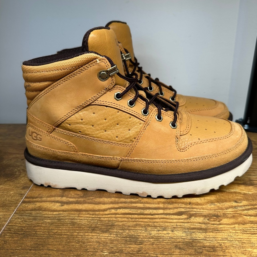 UGG Highland Sport Chestnut Leather Sneaker Boots Mens 8 1112384